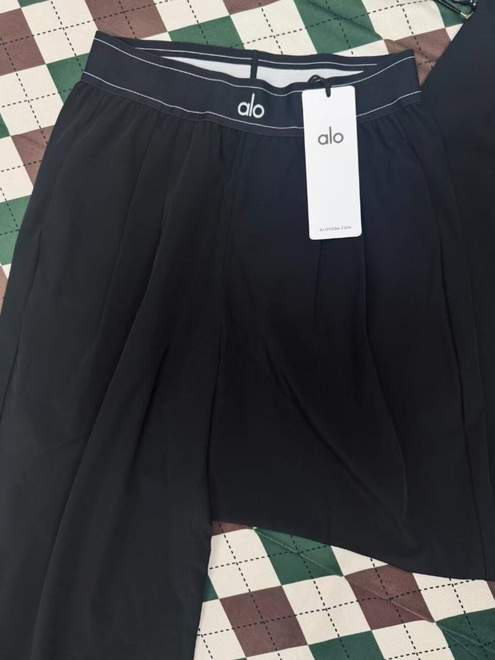 NWT ALO Yoga Suit Up Trousers 🏆 Popular Black Casual Pants with Elastic Waist - Picture 6 of 7